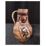 North American-style hand painted vase