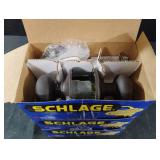 Schlage keyed entrance. 3 sets