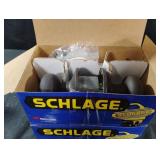 Schlage keyed entrance. 3 sets