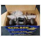 Schlage keyed entrance. 3 sets