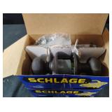 Schlage keyed entrance. 3 sets