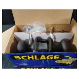 Schlage keyed entrance. 3 sets