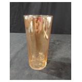 Vintage Peach Lusterware Thumbprint Honeycomb