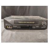 Sharp VC-H820 Video Cassette Recorder. Powers on