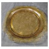 Vintage Federal Depression amber glass "Madrid"