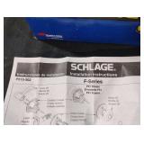 Schlage privacy locking latch door knob. Set of 2