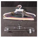 Plastic and wire hangers