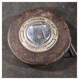 Vintage Chrome Clad Time Lufkin Rule Co. 50ft