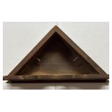 Handmade corner shelf gently used but OK 17 inch