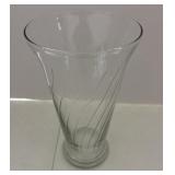 Clear vase good condition 10 1/2 inches tall