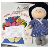 Mrs. honeyï¿½s hat, storybook, doll and accessories