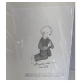 P Buckley Moss print New pencil sketch of a