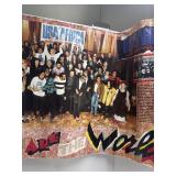 We are the world promotion poster, worn and torn