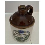 Vintage Virginia jug old 3ï¿½ x 5ï¿½