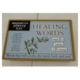 Healing words, magnetic poetry, kit, 200 words