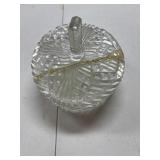 Brilliant. Cut glass Candy dish divided. Lid is