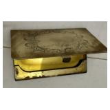 Brass card case used lightly scratched 3 3/4ï¿½ x