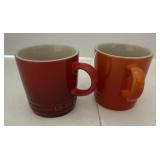 Set of 2 creuset mugs 3ï¿½ by 3ï¿½