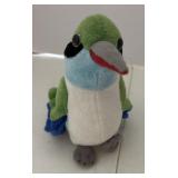 Stuffed bird animal 7 inches tall colorful
