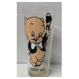 Porky pig drinking glass Pepsi, 1973 7ï¿½ x 3ï¿½