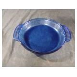 Vintage Anchor Hocking cobalt blue glass pie dish