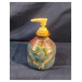 Malsnee '97 handmade pottery soap dispenser