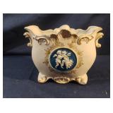 Vintage Jasperware Style Cherub Vase: