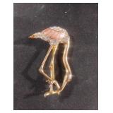 Vintage flamingo broach