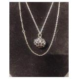 Fashion necklace with ball charm