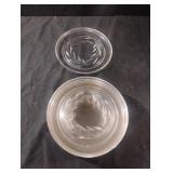 Vintage Indiana Glass Willow Clear Salad Plate. 8