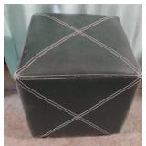 Leather ottoman