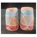 Vintage terra Cotta salt and pepper shaker set