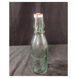 Vintage Absolutely Pure Milk Glass Bottle with