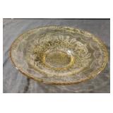 Vintage Federal Glass Madrid Amber 11' Console