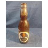 Vintage Chandy brown glass beer bottle