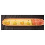 Serving ceramic tray