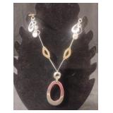 Silver toned necklace