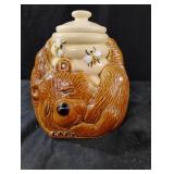 Vintage McCoy 'Sleeping Bear' ceramic cookie jar