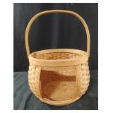 Vintage Woven Bread Basket with Open Face Front