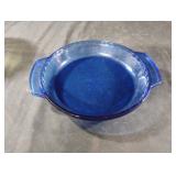 Vintage Anchor Hocking cobalt blue glass pie dish