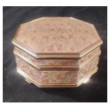 Vintage octagonal jewelry box
