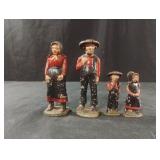 Vintage cast iron Amish figurines
