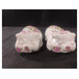 Vintage Avon Ceramarte ceramic potpourri pigs,