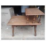 MCM 2-tier end table