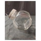 Vintage Owens Corning Tilt Slant Angled Glass Jar