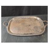 Vintage silver plated serving tray