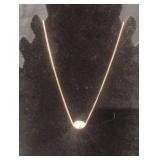 Gold tone fashion necklace