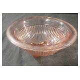 Vintage Hazel Atlas Pink Depression Glass Ribbed
