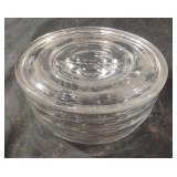 Vintage Clear Glass Beehive Covered Refrigerator