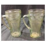 Coca-Cola green colored mugs